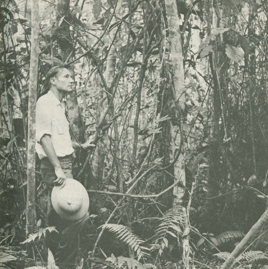 A photo of William S. Burroughs, courtesy of Burroughs Archive.