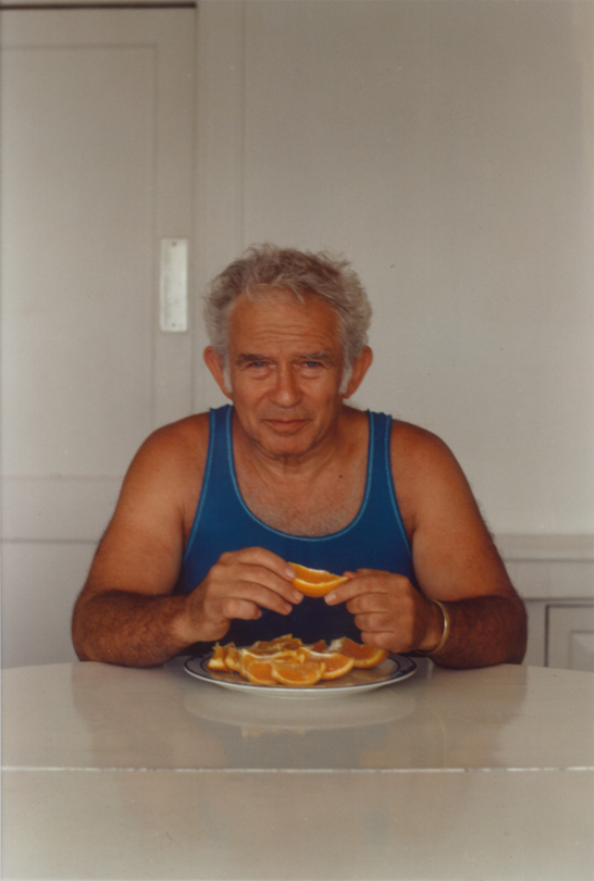 A photo of Norman Mailer, courtesy of Norris Mailer.